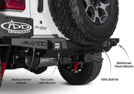 2018 - 2020 JEEP WRANGLER JL STEALTH FIGHTER REAR BUMPER W/ BACKUP SENSORS